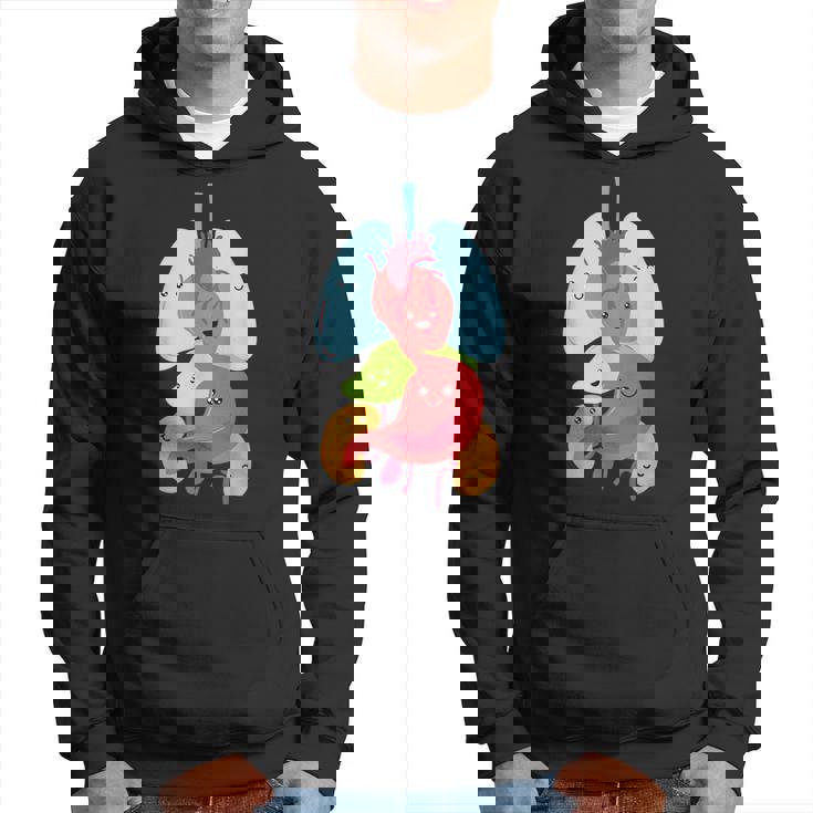 Cute Anatomy Internal Organs Body パーカー