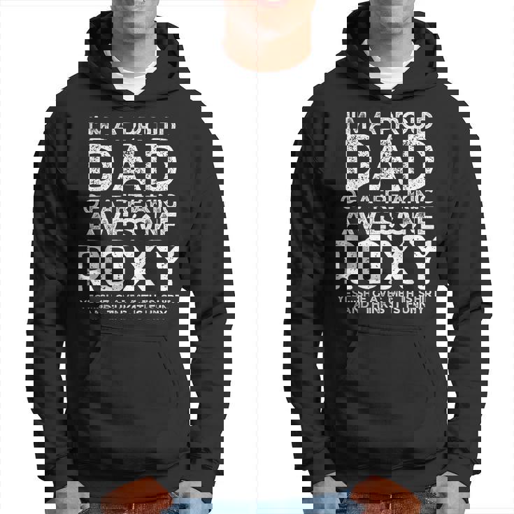 Dad Of Roxy ギフト 父の日 面白い 名前入り パーカー