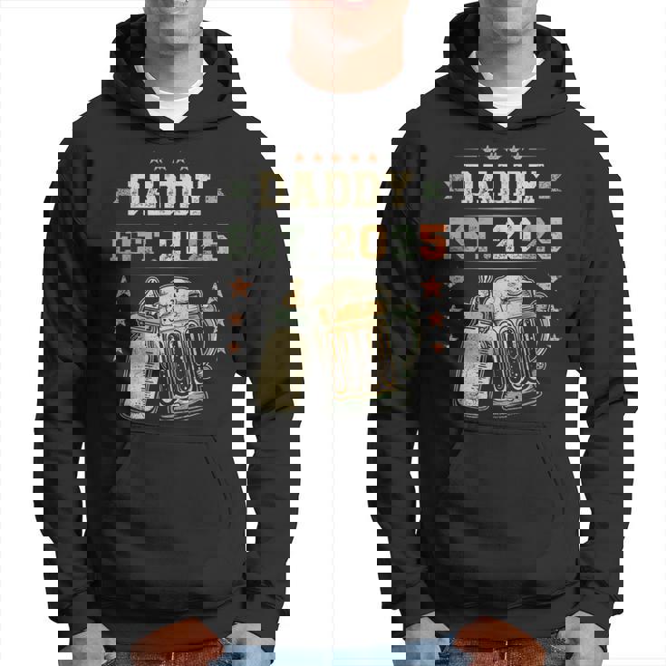 Daddy Est 2025 年のパパ 初めての父の日 新しい父親 若い父親 パーカー