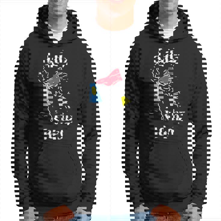 Daddy Is My Herouper Dad 手描き パーカー