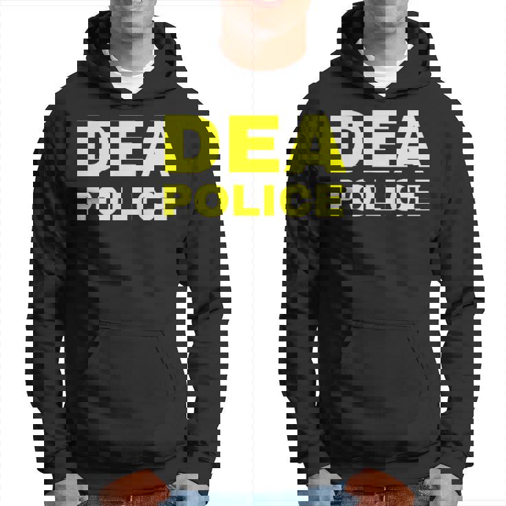 Dea Police Drug Enforcement Administration フロントとバック パーカー