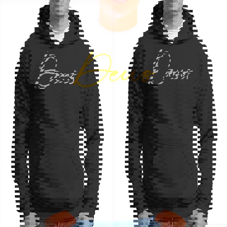 Deus ラテンデザインレタリング パーカー