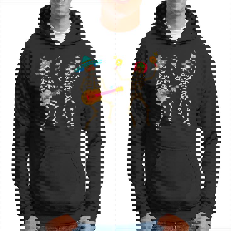 Dia De Los Muertos スケルトン ダンシング スカル 死者の日 パーカー