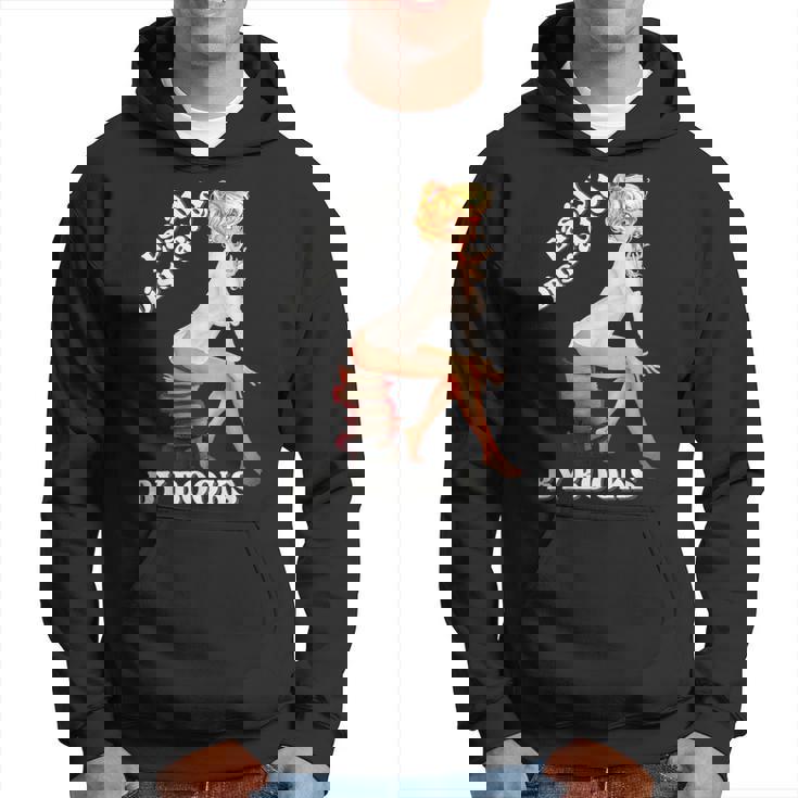 Easily-Distracted By Books ピンナップガール セクシーアニメ レトロアート パーカー