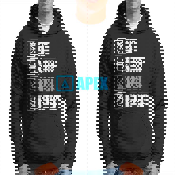 Eatleep Apex リピートシャツ 面白いモチベーションギフト パーカー
