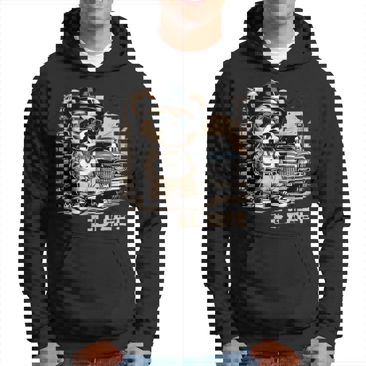 El Jefe ヒップホップ テディベア ローライダー シャツ チカーノ チョロ パーカー