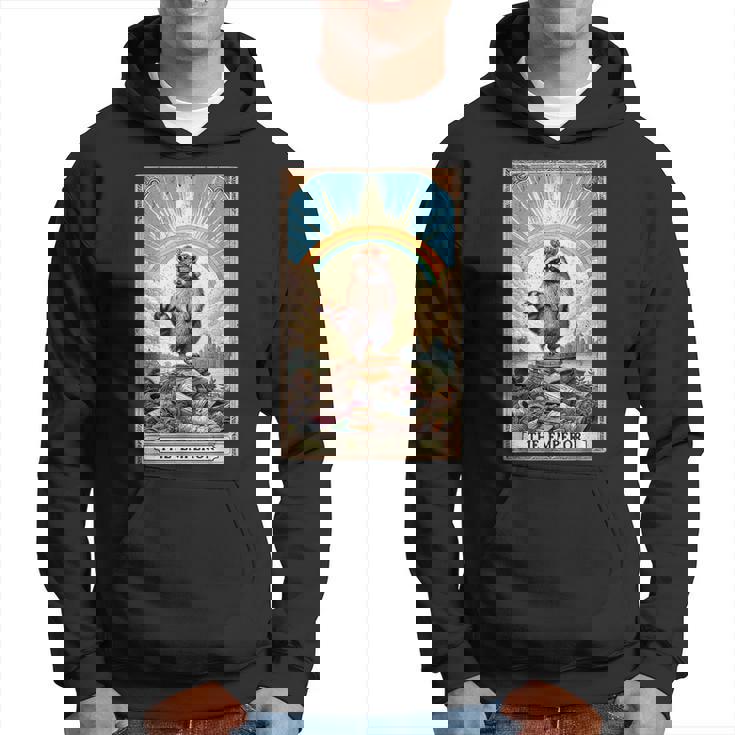 The Emperor 面白いアライグマ タロットカード ミスティックアライグマ パーカー