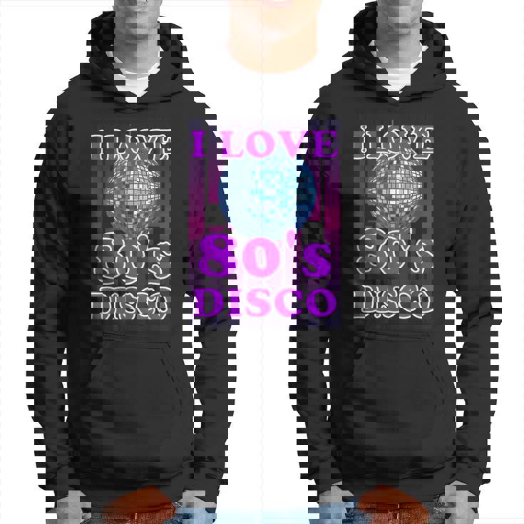 Me Encanta La Música Disco Retro Disco De Los 80 Sudadera