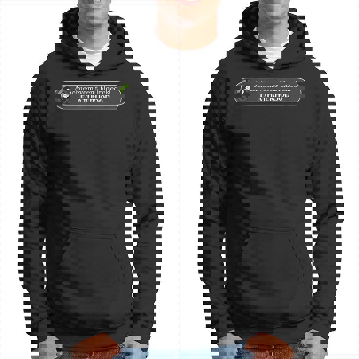 First Time Dad Achievement Unlocked Fatherhood パーカー