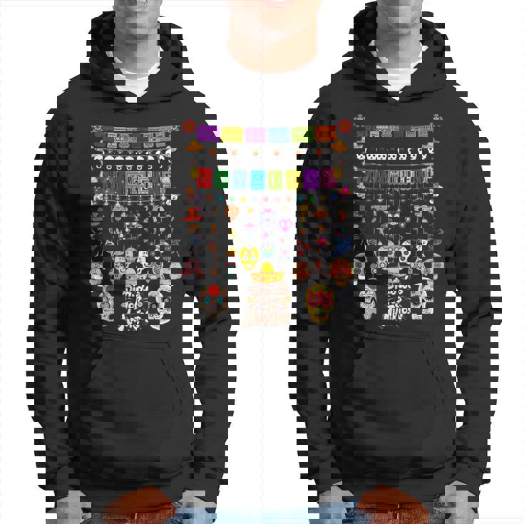 Fun Dia De Los Muertos メキシコシュガースカル パーカー