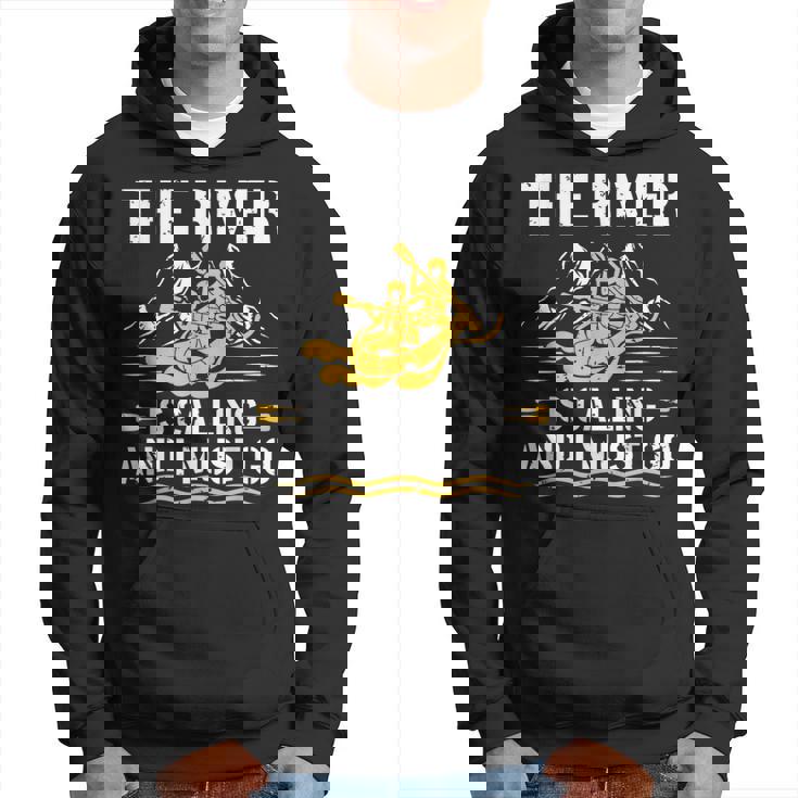 The River Is Calling Water Rafting 川 ラフティング パーカー