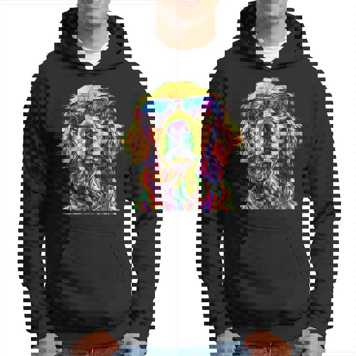 Golden Retriever Lovers カラフル 面白い ゴールデンレトリバー パーカー