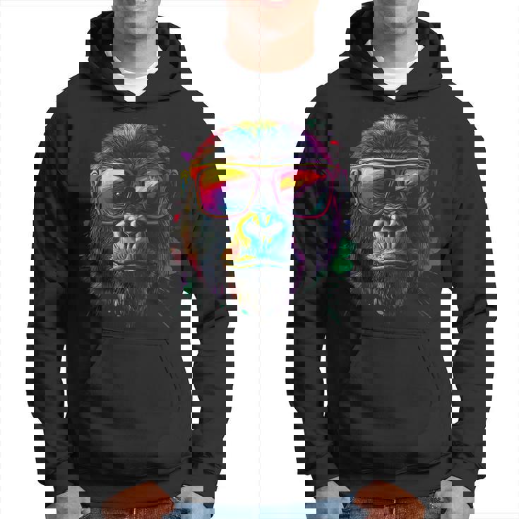 Gorilla Monkey グラフィック アニマルアート サングラス ゴリラ パーカー