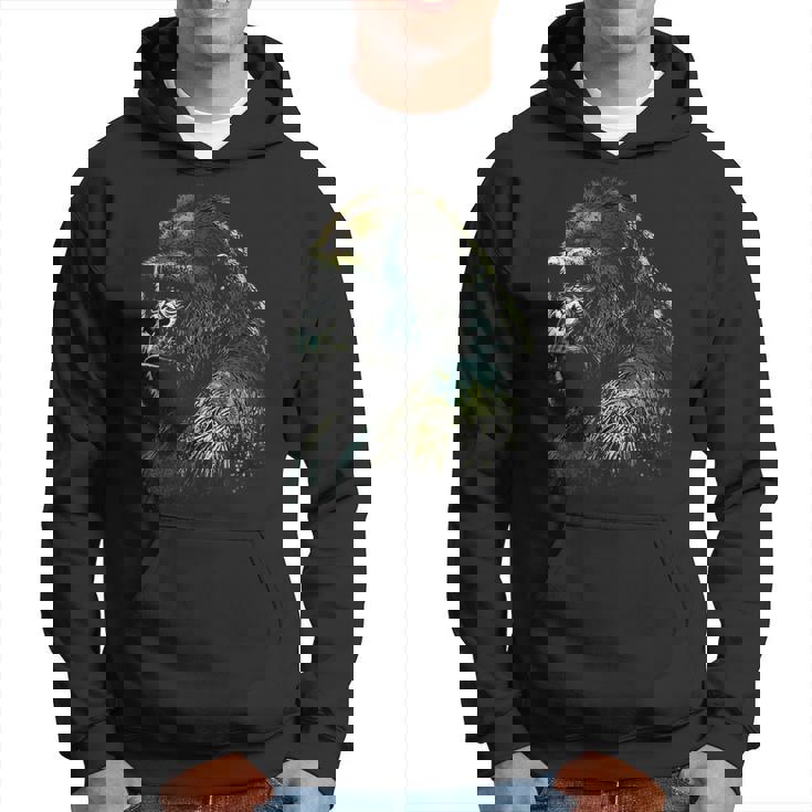 Gorilla モンキーアート 動物 パーカー