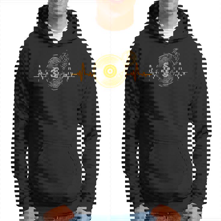 Gran Disco Deinilo Heartbeat Diseño Tocadiscos Dj Sudadera