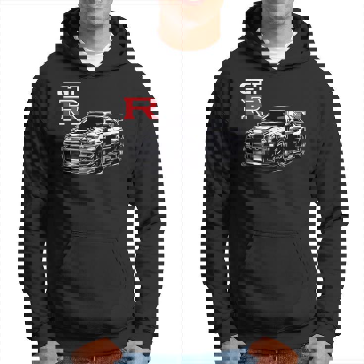 Gt R 34 レーシング ドラグ ドリフト Jdm Japan ストリートスポーツカー パーカー