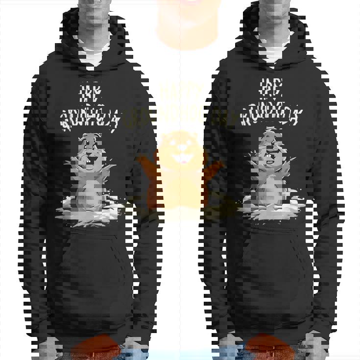 Happy Groundhog Day 2025 メンズ レディース キッズ パーカー