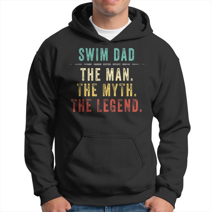 Hombre Regalo Para El Día Del Padre Natación Papá Hombre Mito Leyenda Sudadera