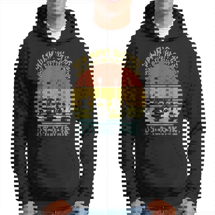 How Many Guitars メンズ ミュージシャン ギタープレーヤー パーカー