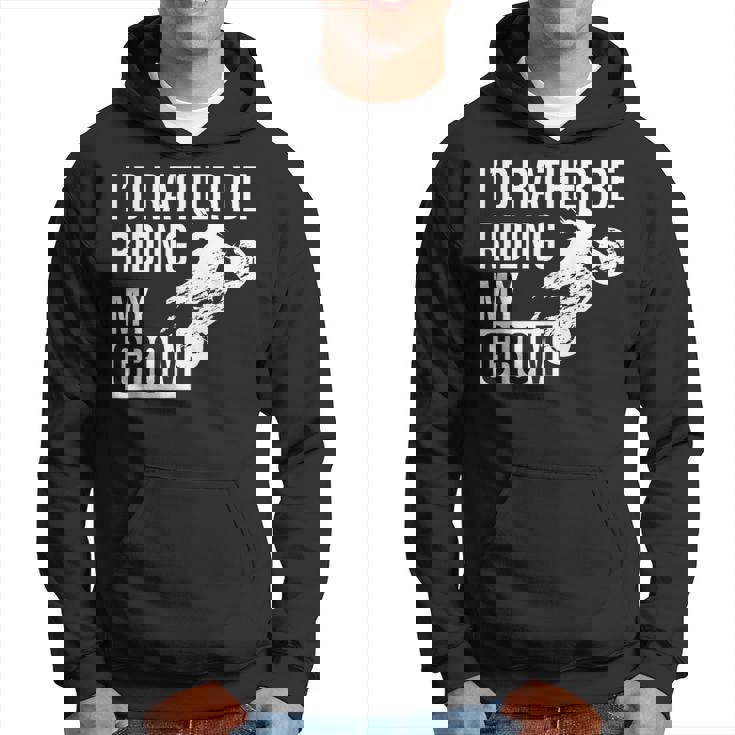 I'd Rather Be Riding My Grom パーカー