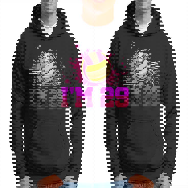 I'm 29Ports バレーボール選手 大人用 29歳の誕生日 パーカー