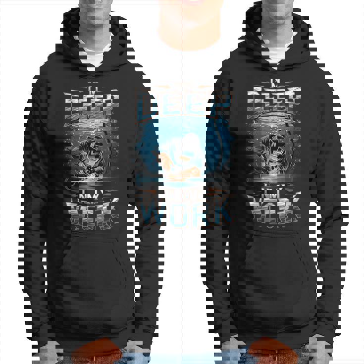 I'm Deep In My Work 水中溶接機 パーカー