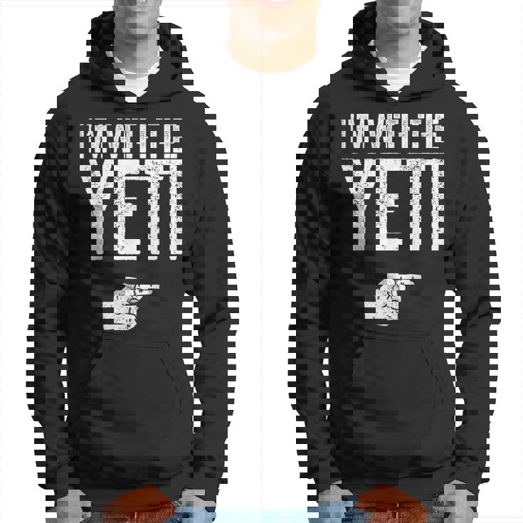 I'm With The Yeti お揃いのyetiコスチュームシャツ パーカー