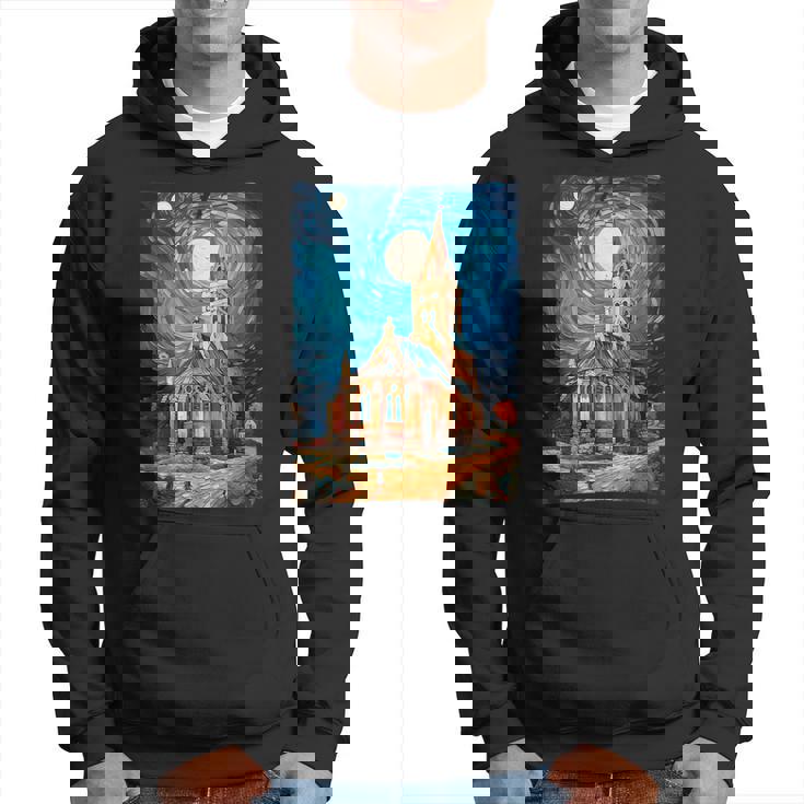 Iglesia Artística Dean Gogh Noche Estrellada Sudadera
