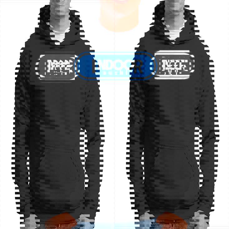 Indoor インドア【変なデザイン屋さん】ブランド ロゴ パロディ 面白い パーカー