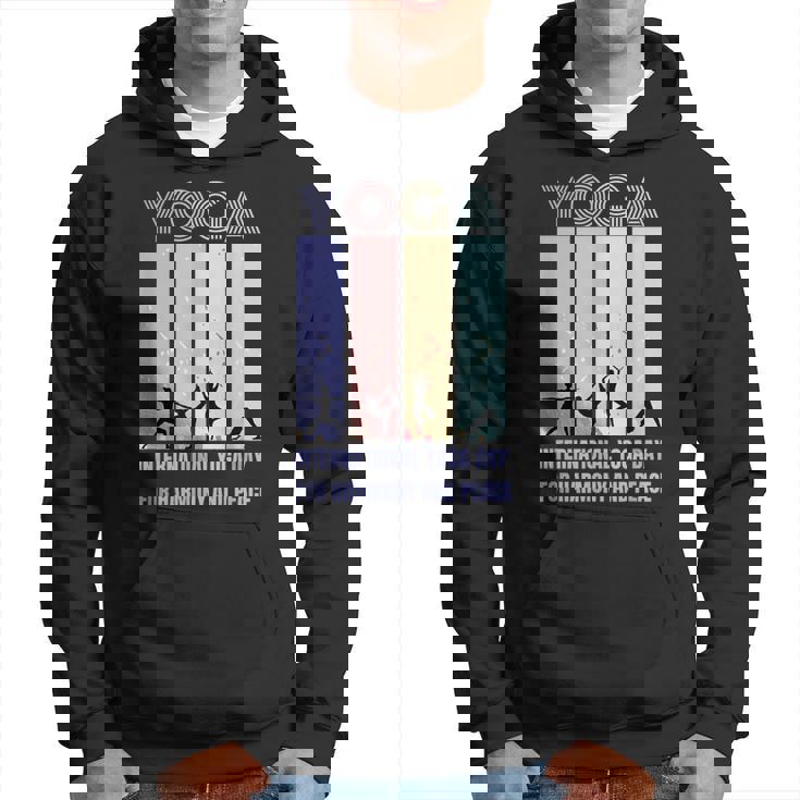 International Yoga Day For Harmony And Peace パーカー