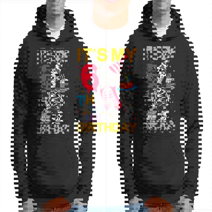 It's My 6Th Birthday Party ハロウィン スケルトン 誕生日 パーカー
