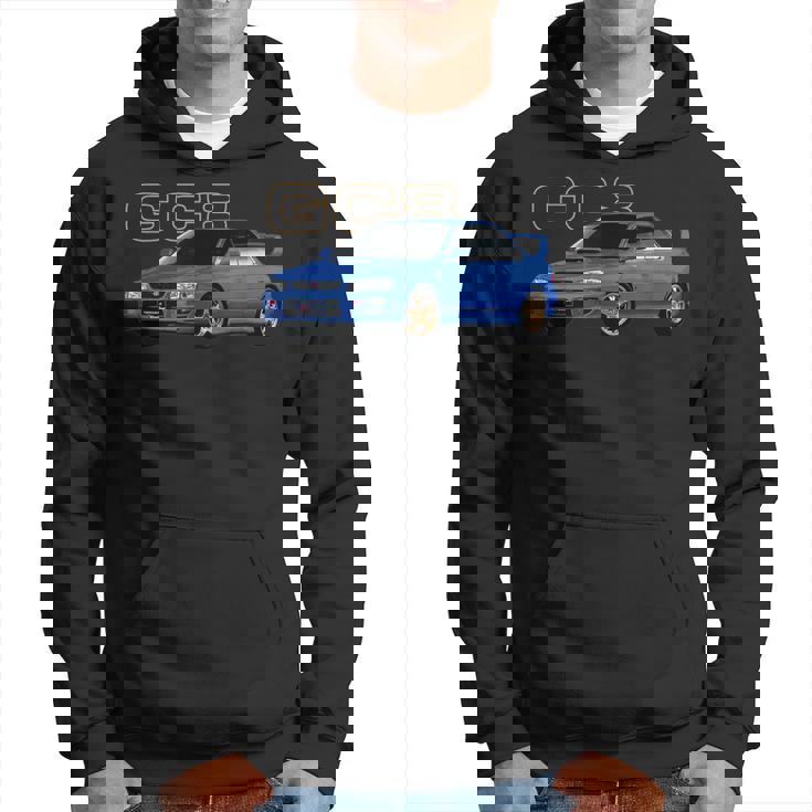 Jdm Rally Blue Car Gc8 バージョン5 パーカー