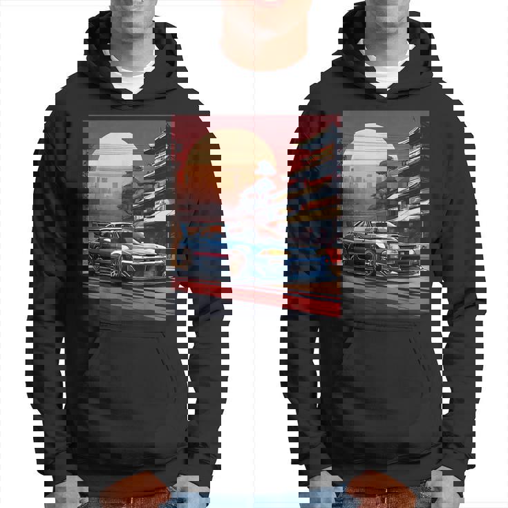 Jdm レトロ 日本自動車 レースカー 東京 スカイライン サンセット パーカー