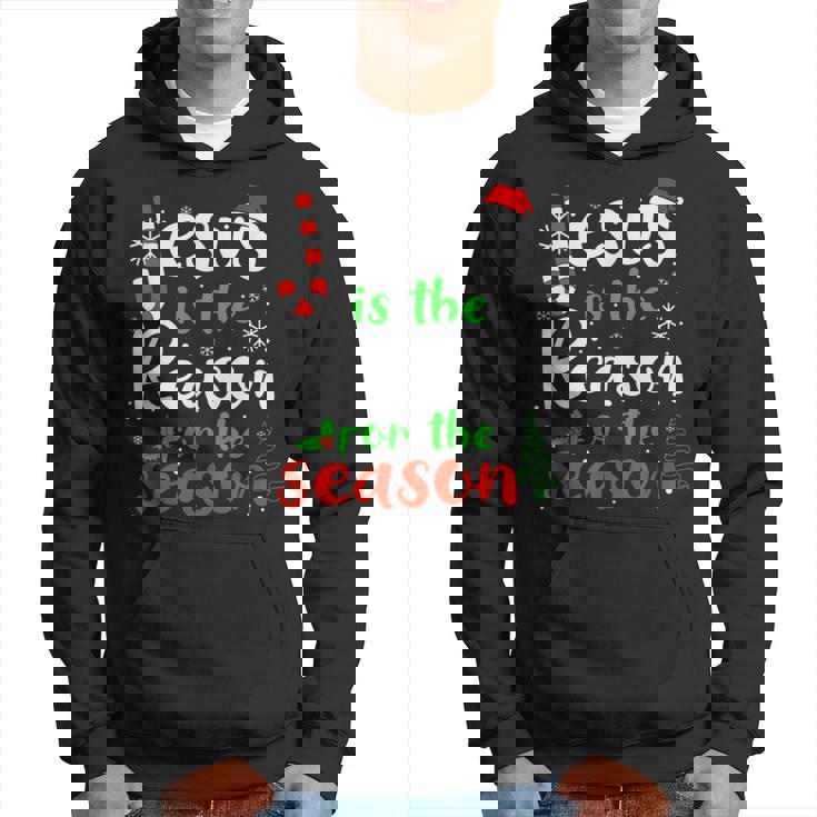 Jesus Is The Reason For Theeason クリスマス 神の信仰 パーカー