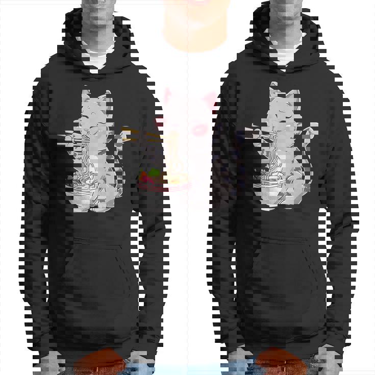 Kawaii Ramen Cat Neko Cute Anime Noodle Lover パーカー