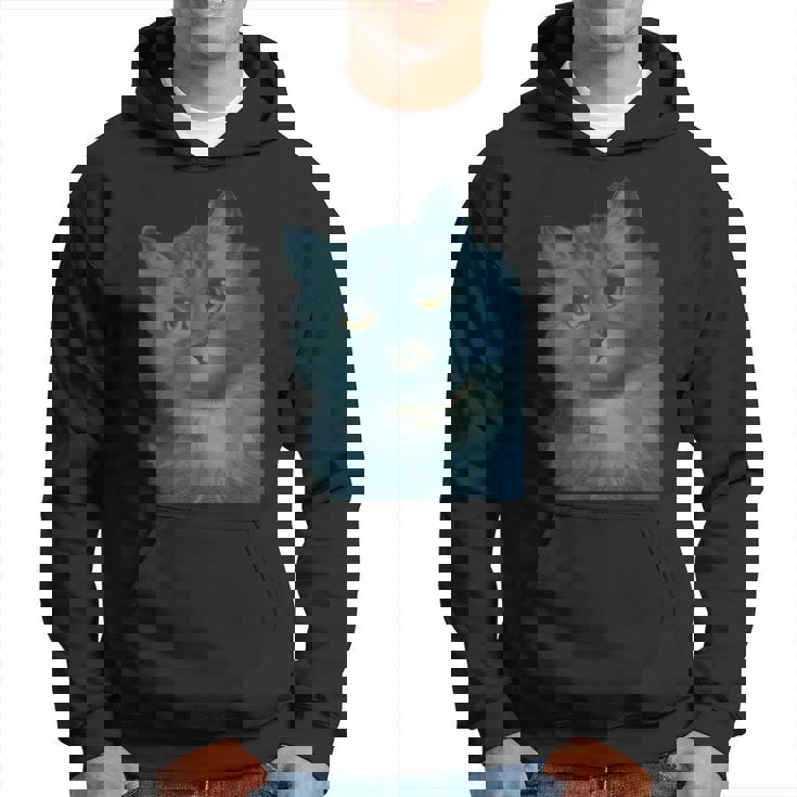 L Wain作 青い猫 パーカー