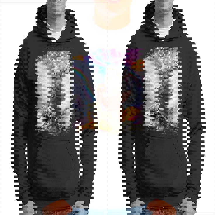 Laser Eyespace モルモット 猫 ナマケモノ 恐竜 パーカー