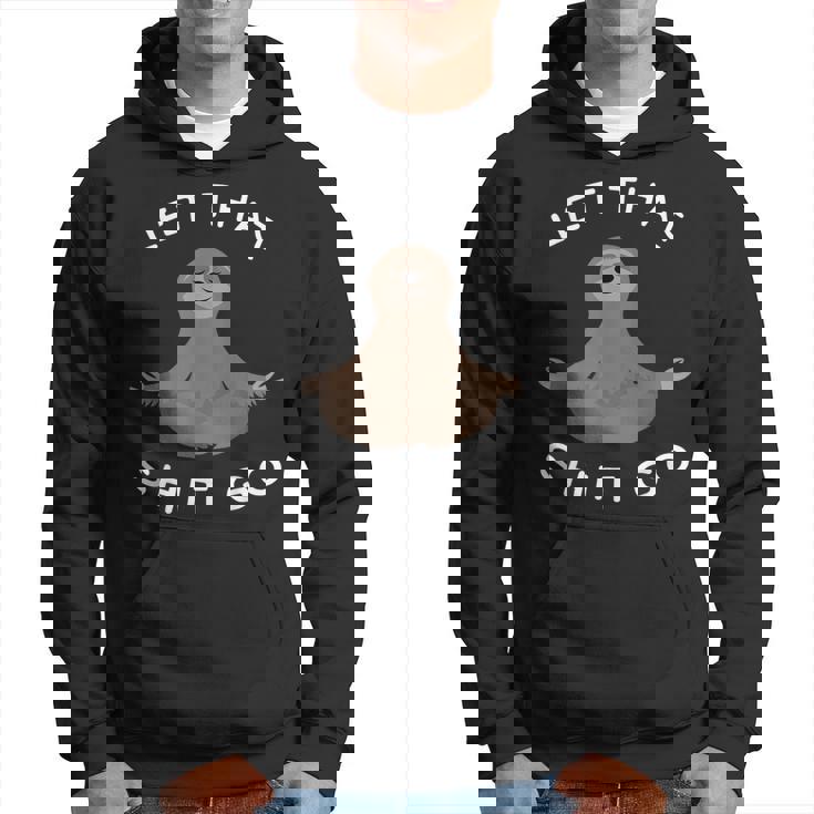 Let Thathit Go 面白い 瞑想 ナマケモノ ヨガ 陽気な パーカー