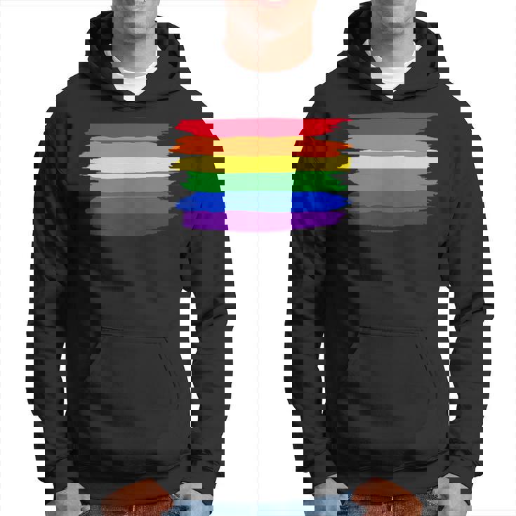 Lgbt ハートにレインボーフラッグ パーカー