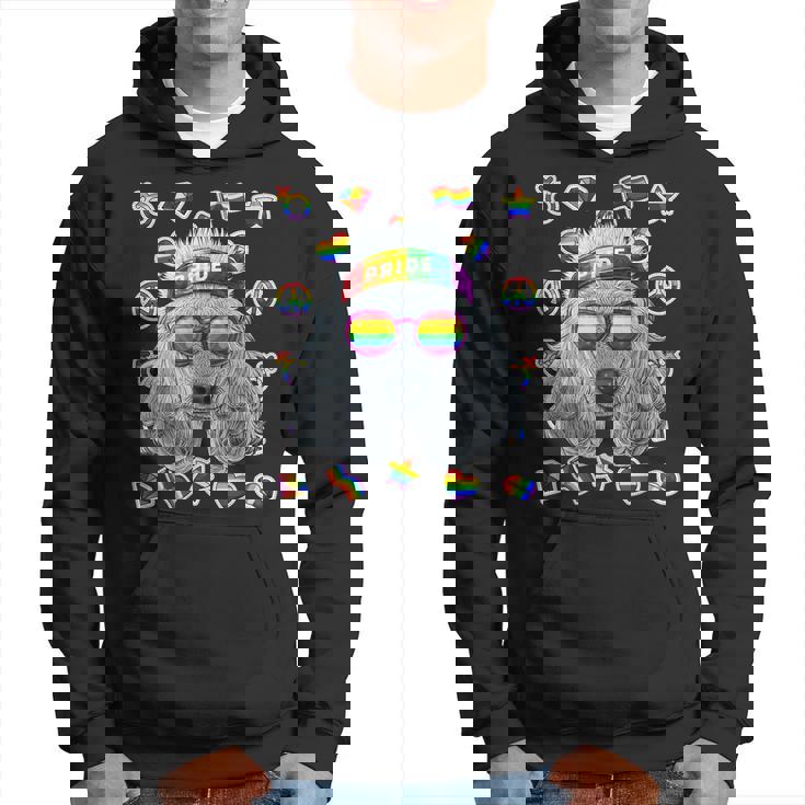 Lgbt プードル ゲイプライド 月 犬 レインボー レズビアン パーカー