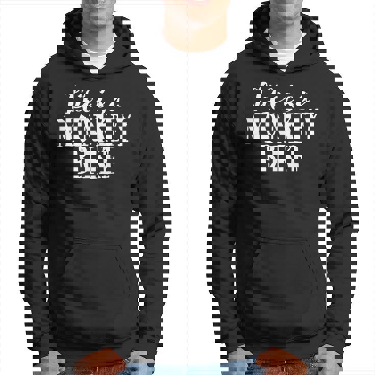 Life Is A Monkey Bike ゴリラバイク 漫画デザイン パーカー