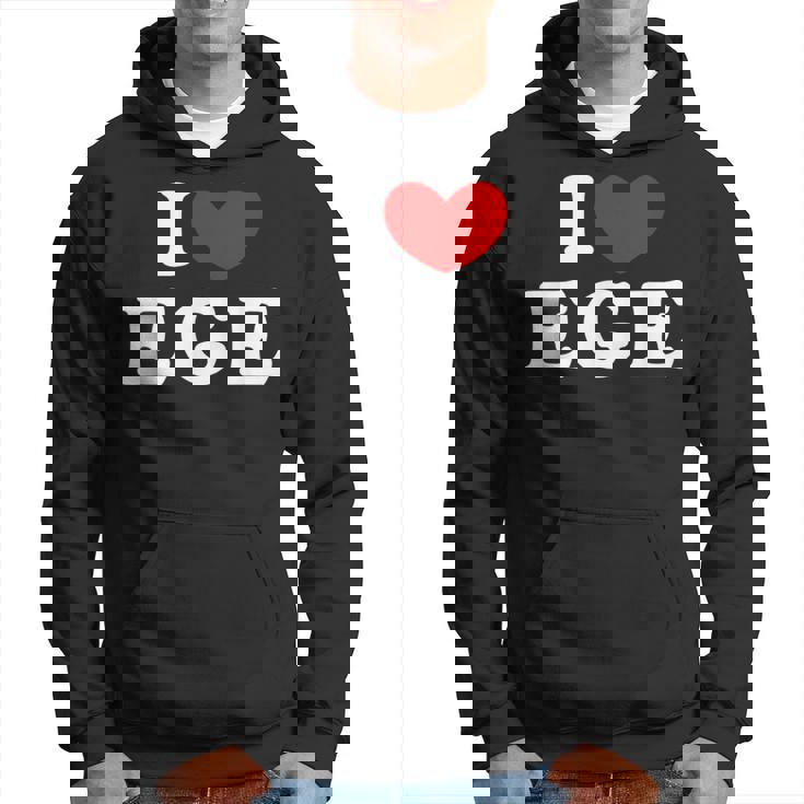 I Love Ege 私は愛する Ege パーカー