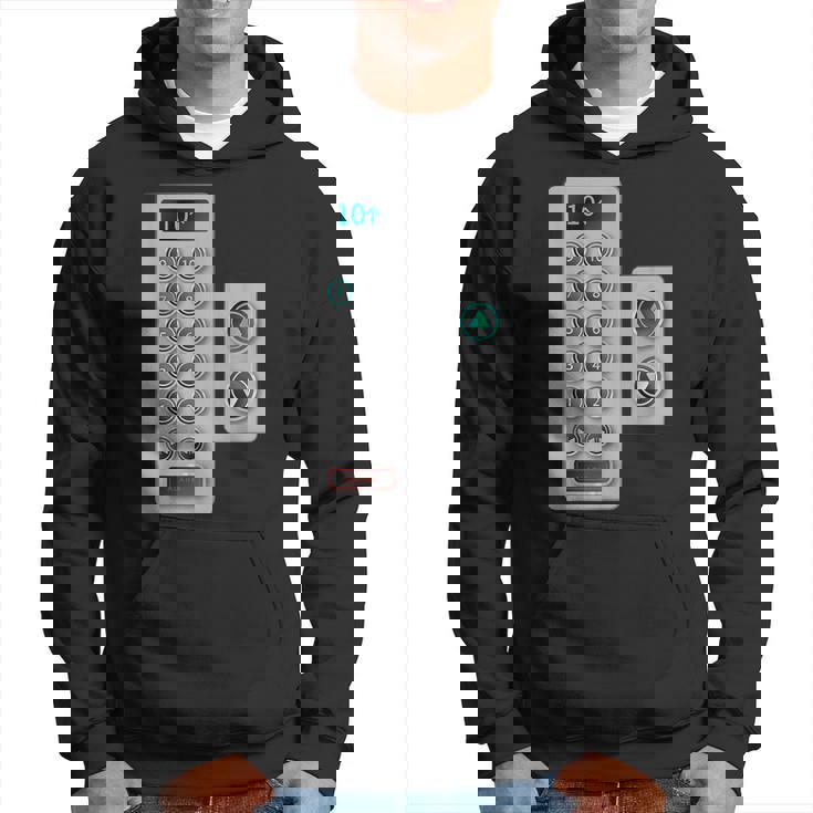 I Love Elevator ギフト かわいいエレベーターボタン メカニッククロージャー パーカー