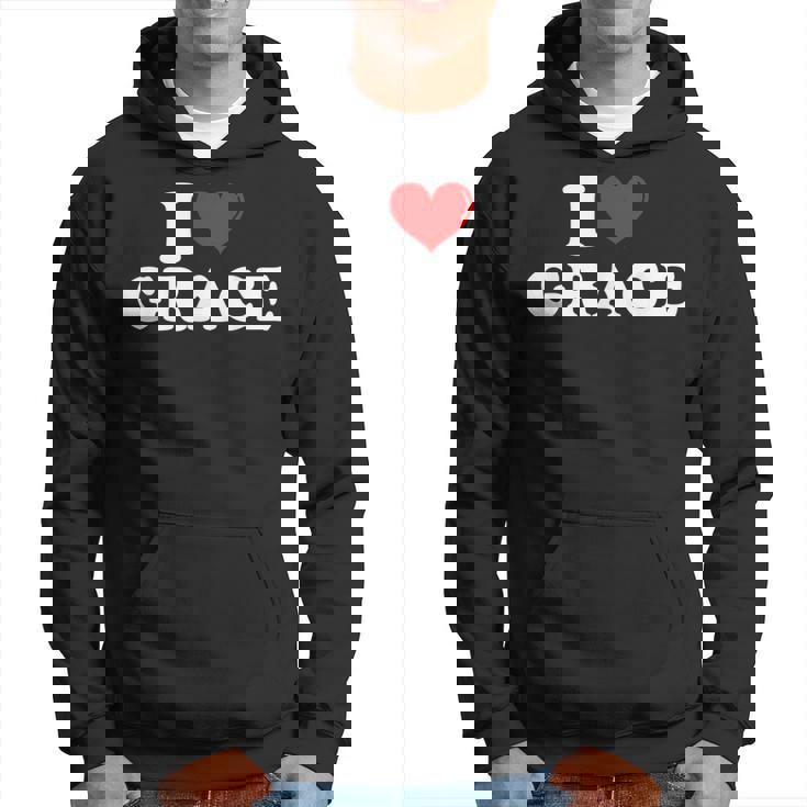 I Love Grace I Heart Grace ファーストネーム グレース ジョーク 面白い パーカー