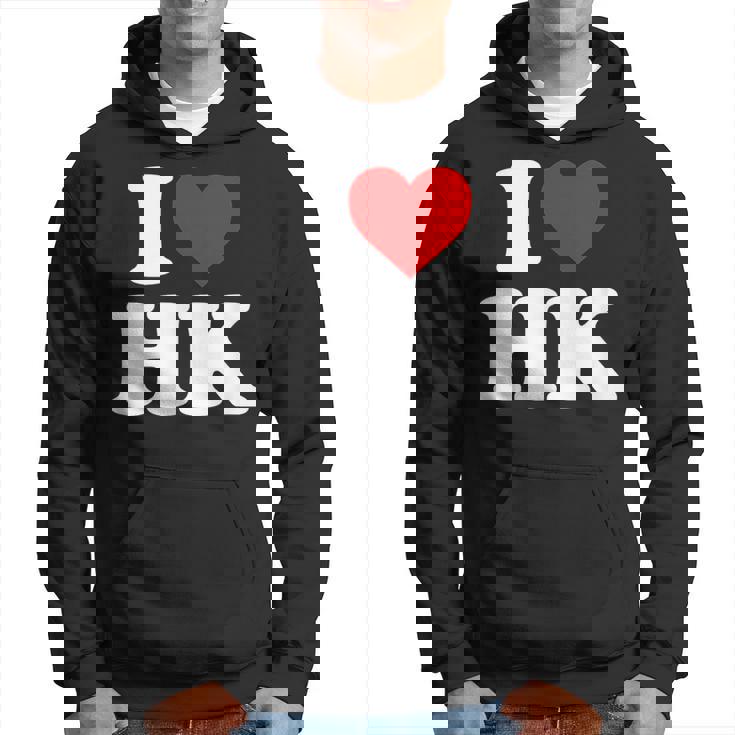 I Love Hk Heart Hong Kong パーカー