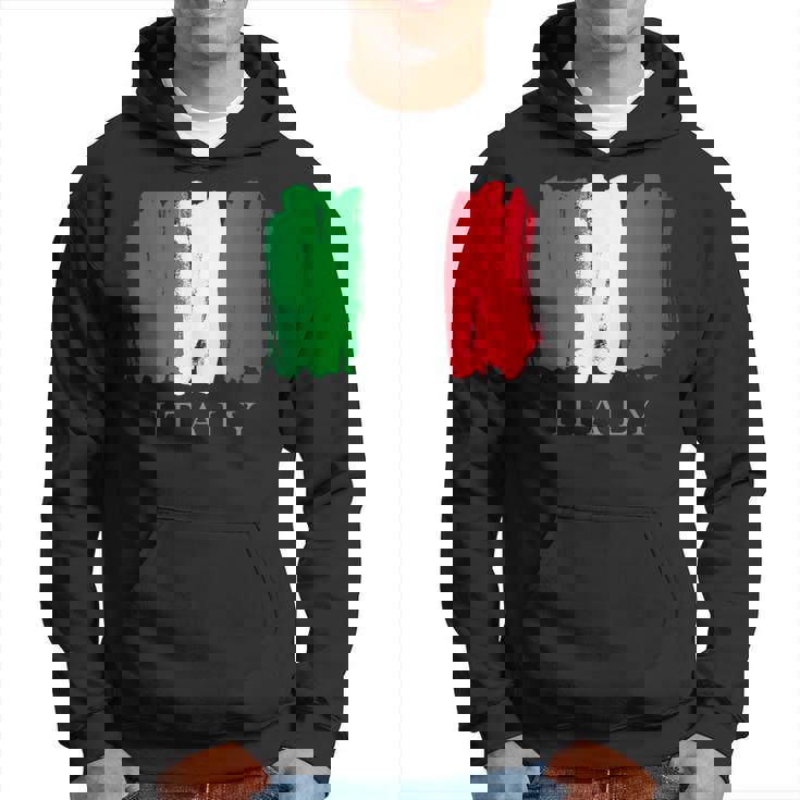 I Love Italy 、クールでキュートなイタリア国旗グラフィックデザイン パーカー