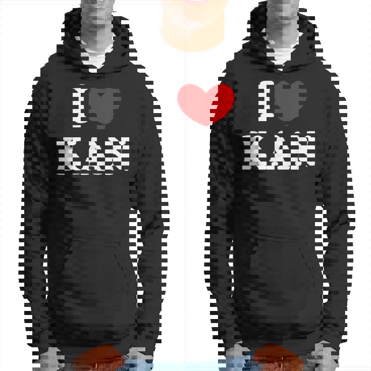 I Love Kan 私は愛する Kan パーカー
