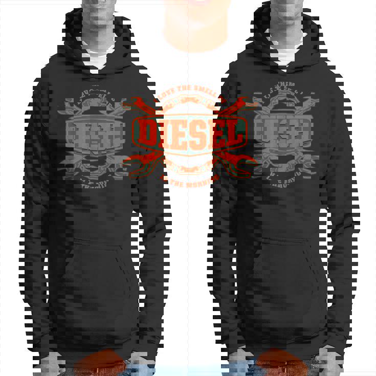 I Love Themell Of Diesel 車 メカニックオートサービスマン パーカー