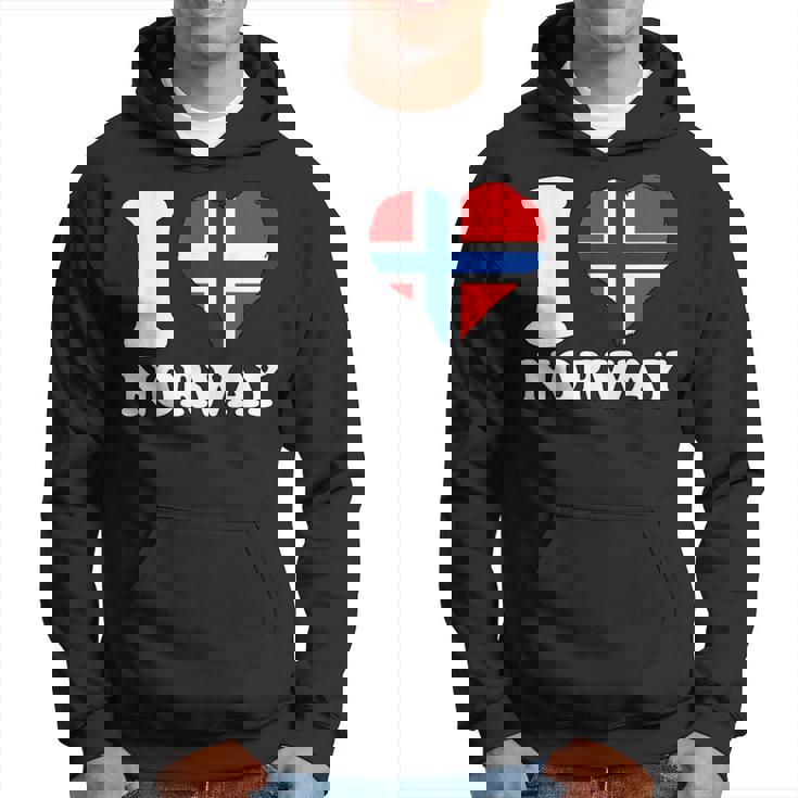 I Love Norwegian Pride ノルウェーのルーツ ノルウェー国旗 パーカー