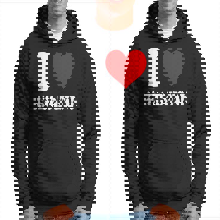 I Love Reggaeton Music パーカー